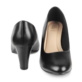 The Bignani-2 Black Women's Dress Heel Pumps Tresmode - Tresmode