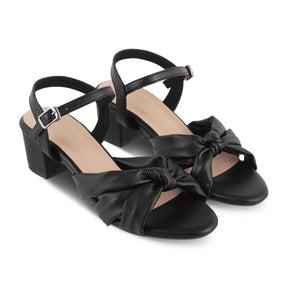 The Boem TMM-7 Black Women's Dress Block Heel Sandals Tresmode - Tresmode