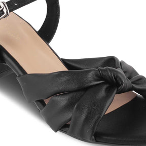The Boem TMM-7 Black Women's Dress Block Heel Sandals Tresmode - Tresmode