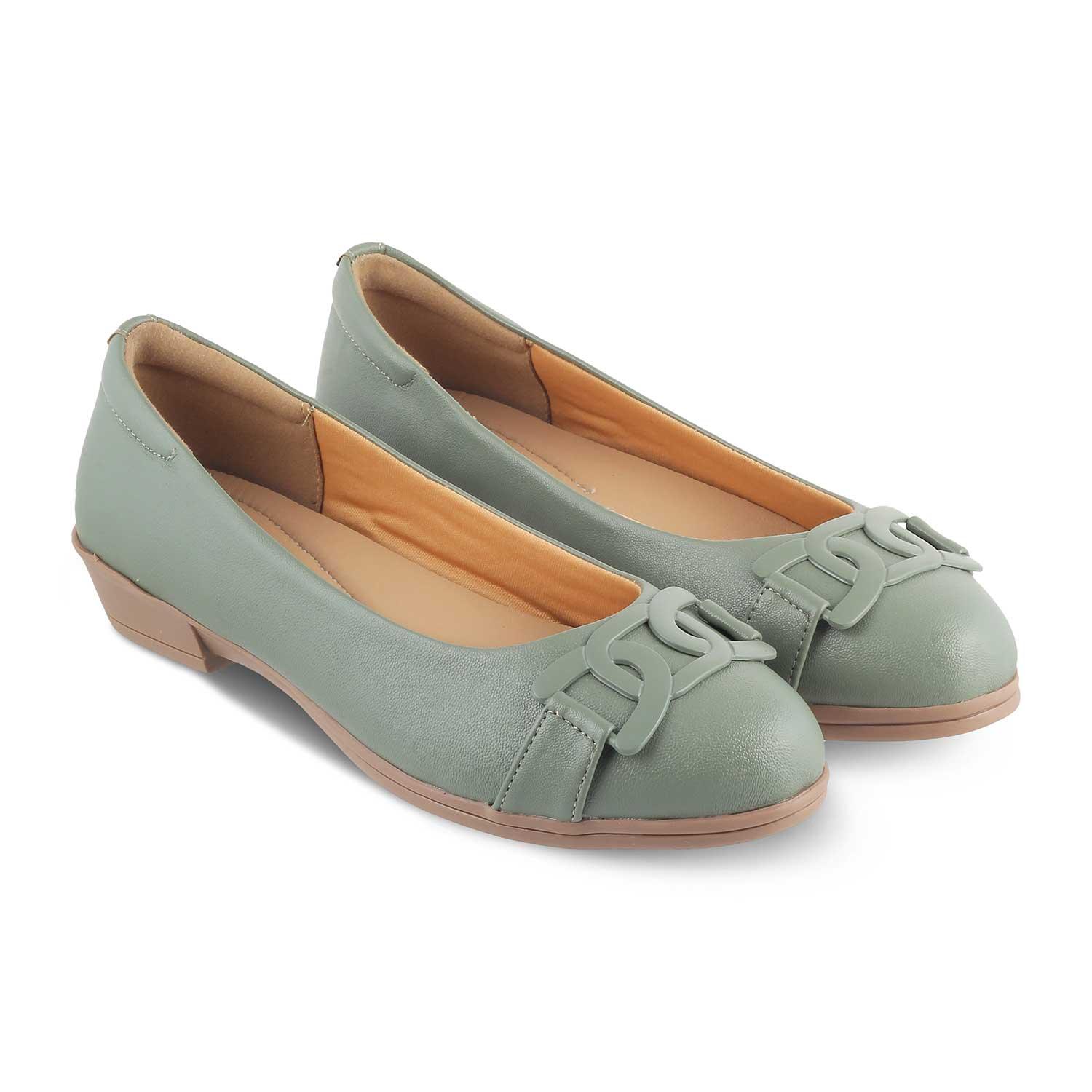 The Bolingo Green Women's Casual Ballerinas Tresmode - Tresmode