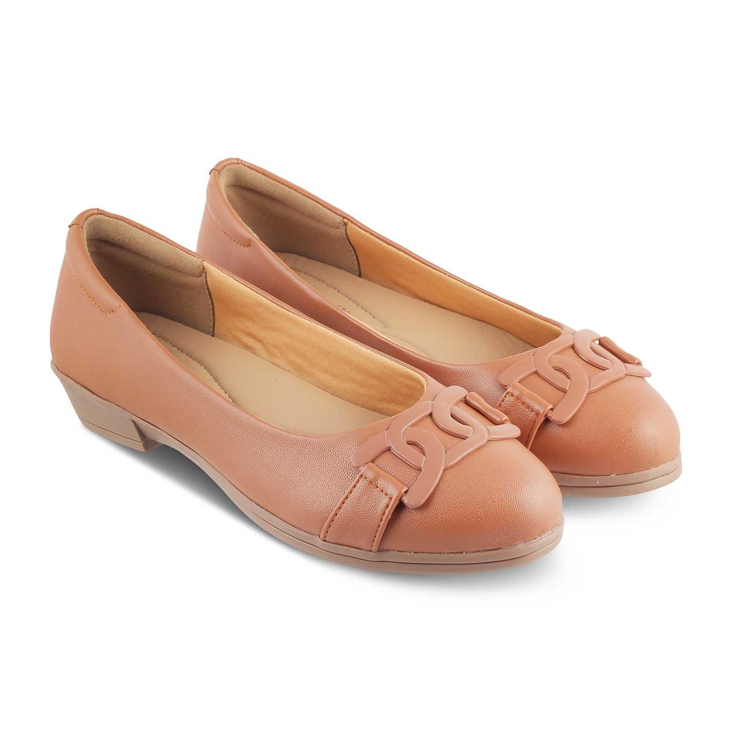 The Bolingo Tan Women's Casual Ballerinas Tresmode - Tresmode