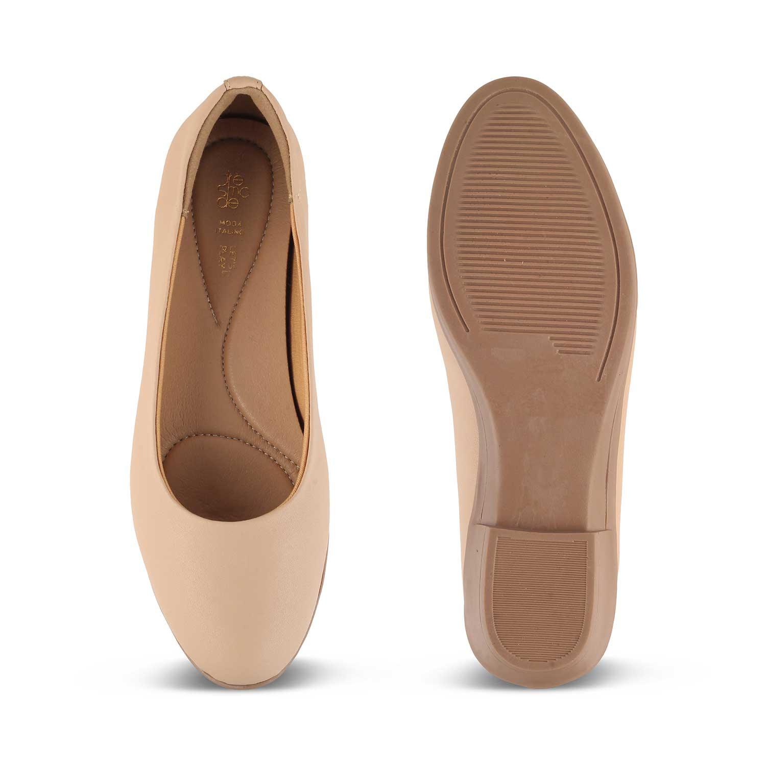 The Bolino Beige Women's Casual Ballerinas Tresmode - Tresmode