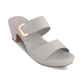 The Bona Grey Women's Casual Block Heel Sandals Tresmode - Tresmode