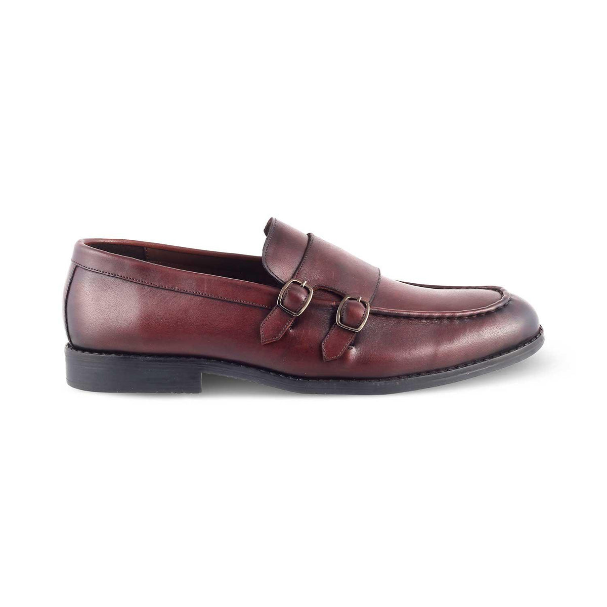 The Bondy Brown Men's Double Monk Shoes Tresmode - Tresmode