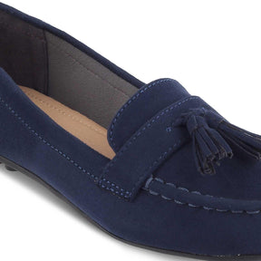 Jonum Blue Women's Dress Tassel Loafers Tresmode