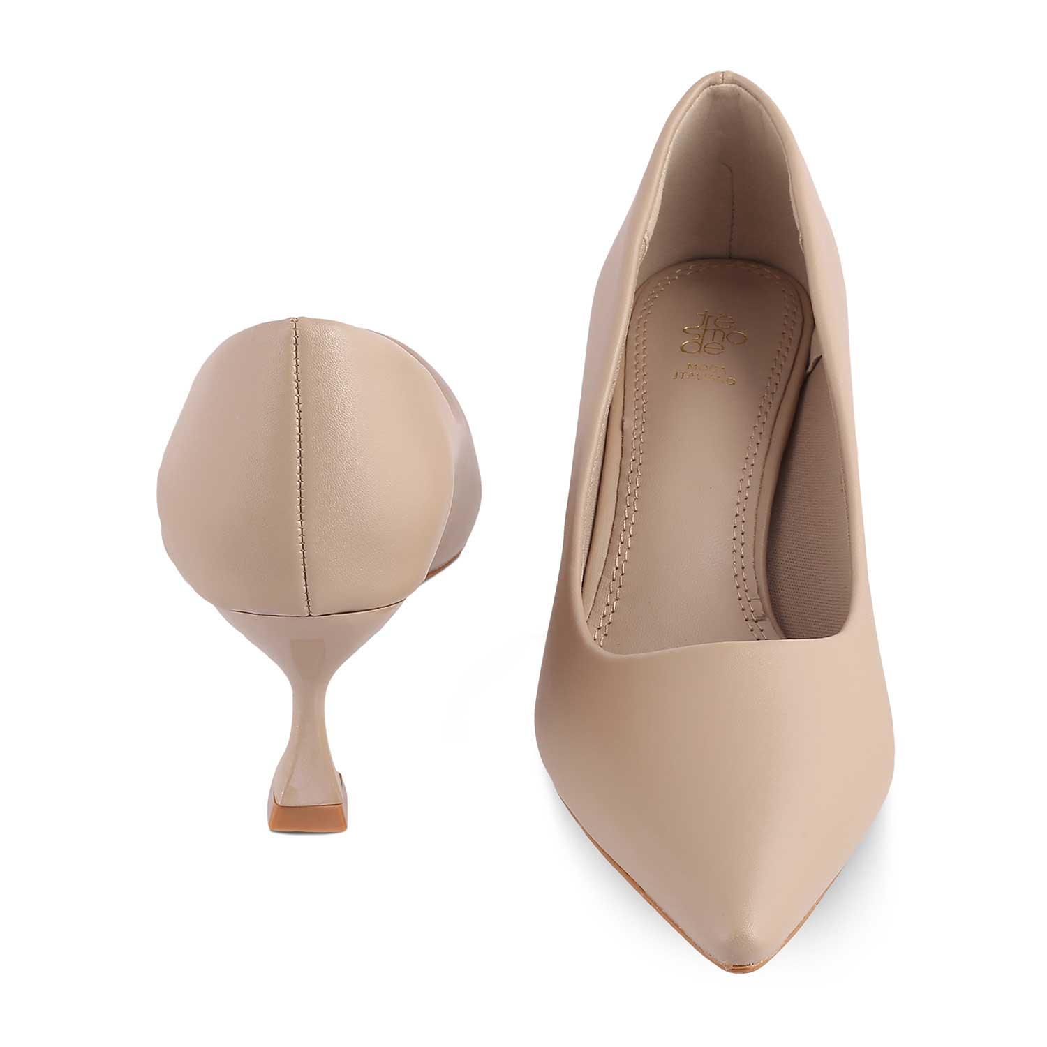 The Bre Beige Women's Dress Pumps Tresmode - Tresmode