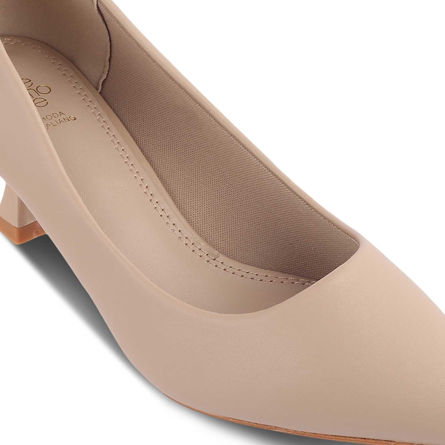 The Bre Beige Women's Dress Pumps Tresmode - Tresmode