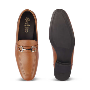 The Bremen Tan Men's Leather Loafers Tresmode - Tresmode