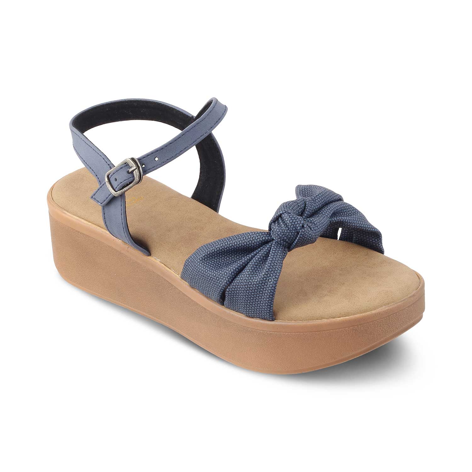 The Brera Blue Women's Platform Wedge Sandals Tresmode - Tresmode