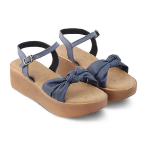 The Brera Blue Women's Platform Wedge Sandals Tresmode - Tresmode