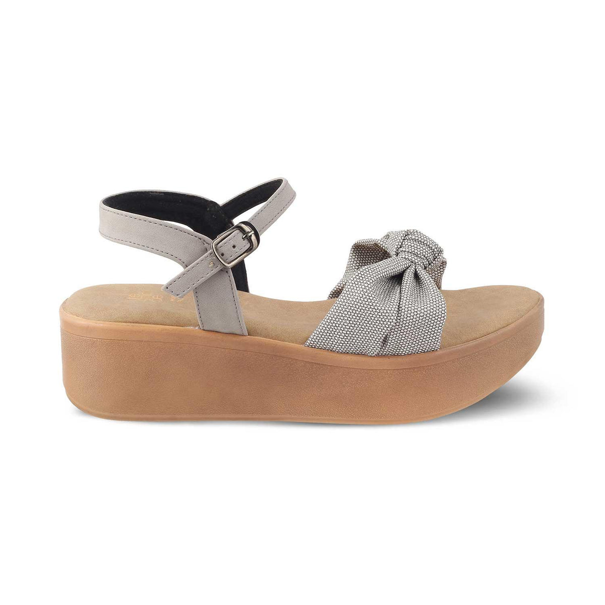 The Brera Grey Women's Platform Wedge Sandals Tresmode - Tresmode