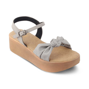 The Brera Grey Women's Platform Wedge Sandals Tresmode - Tresmode