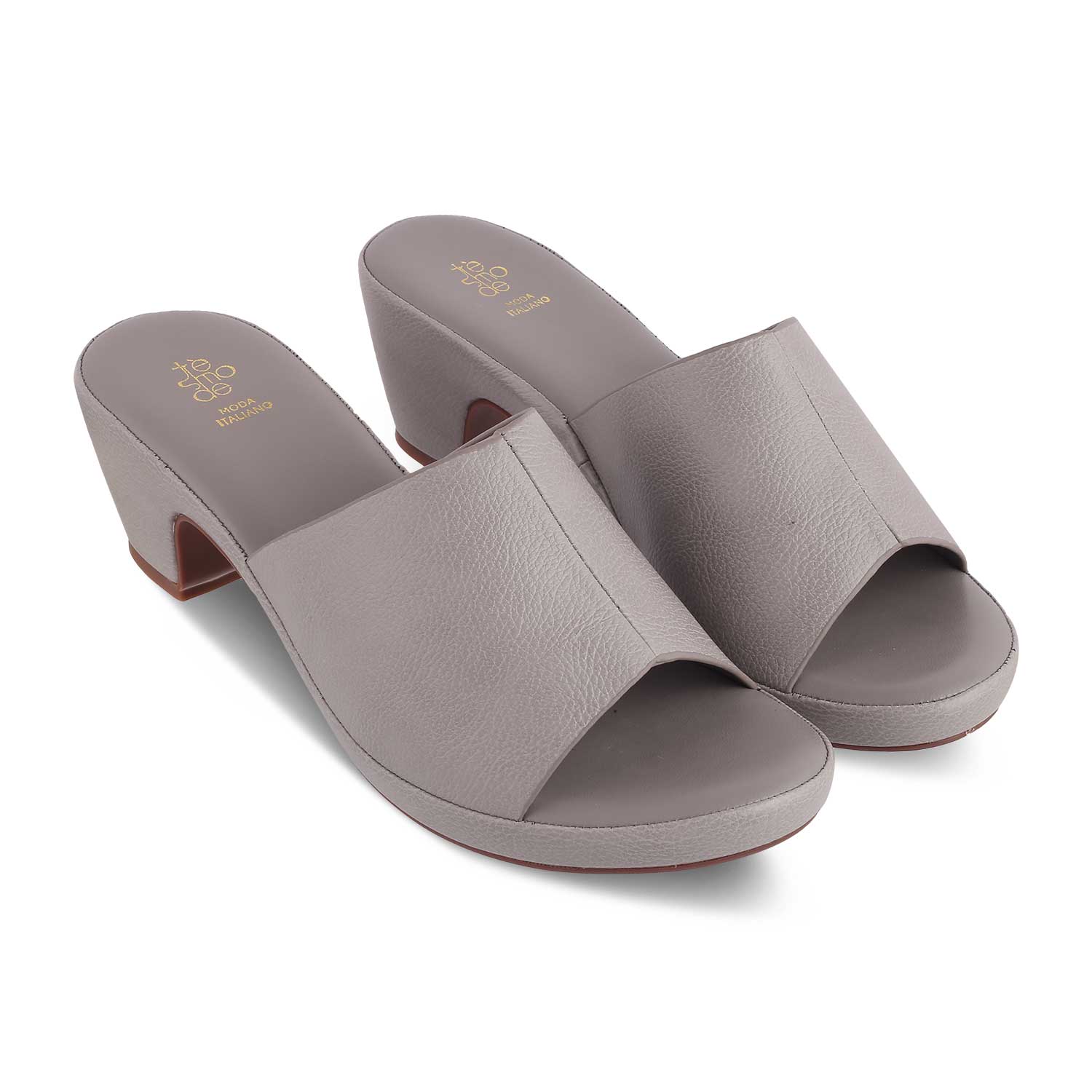 The Brixyed Grey Women's Casual Block Heel Sandals Tresmode - Tresmode