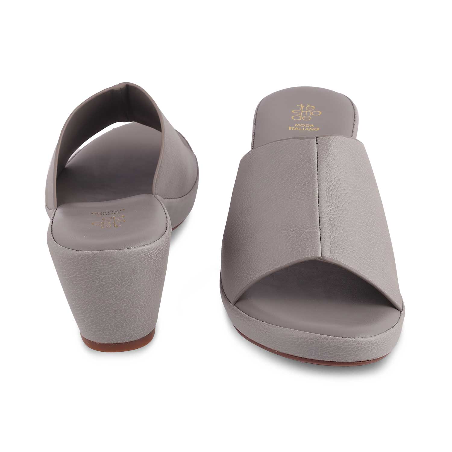 The Brixyed Grey Women's Casual Block Heel Sandals Tresmode - Tresmode