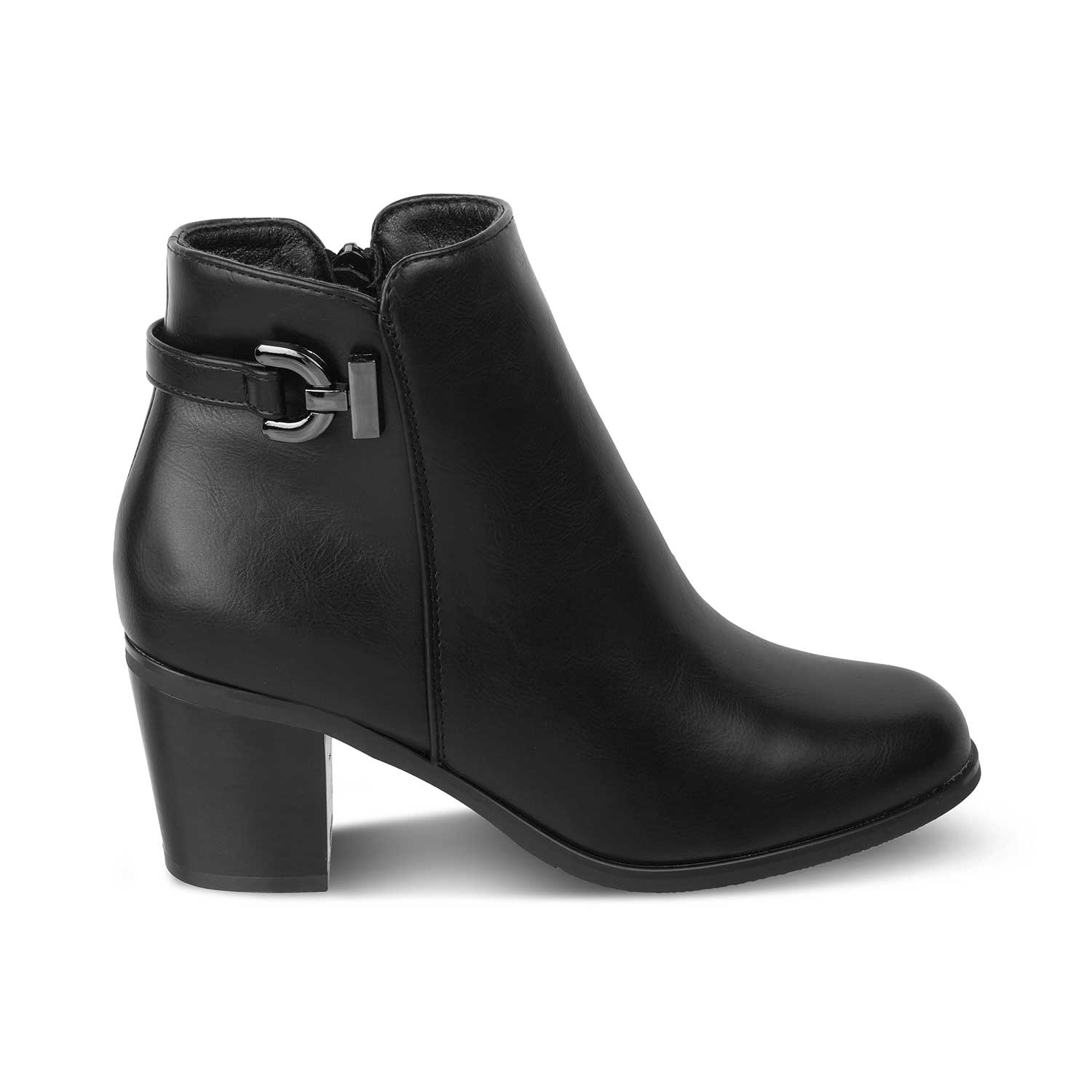 The Bronzo Black Women's Ankle-length Boots Tresmode - Tresmode