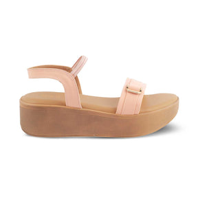 The Caen Pink Women's Platform Wedge Sandals Tresmode - Tresmode