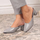 The Carbo Grey Women's Dress Block Heel Sandals Tresmode