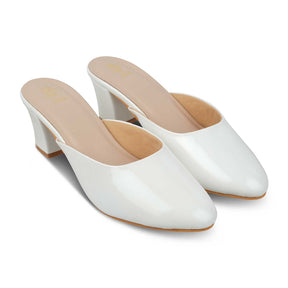 The Carbo White Women's Dress Block Heel Sandals Tresmode - Tresmode