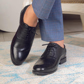 The Cerob Black Men's Oxford Brogue Lace Ups Tresmode - Tresmode