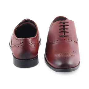 The Cerob Tan Men's Oxford Brogue Lace Ups Tresmode - Tresmode