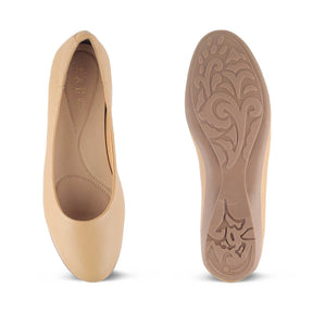 The Charlot Camel Women's Casual Ballerinas Tresmode - Tresmode