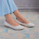 The Charlot White Women's Casual Ballerinas Tresmode