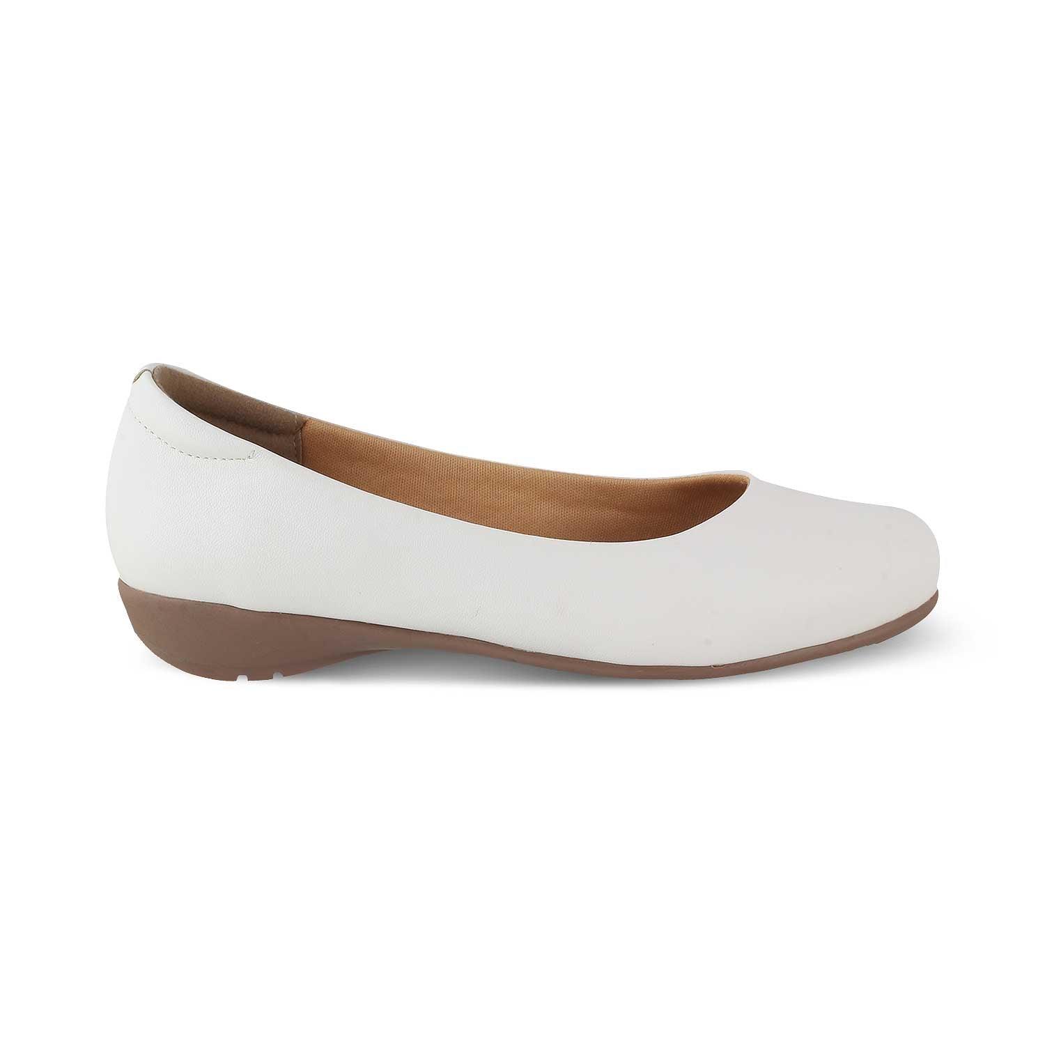 The Charlot White Women's Casual Ballerinas Tresmode - Tresmode