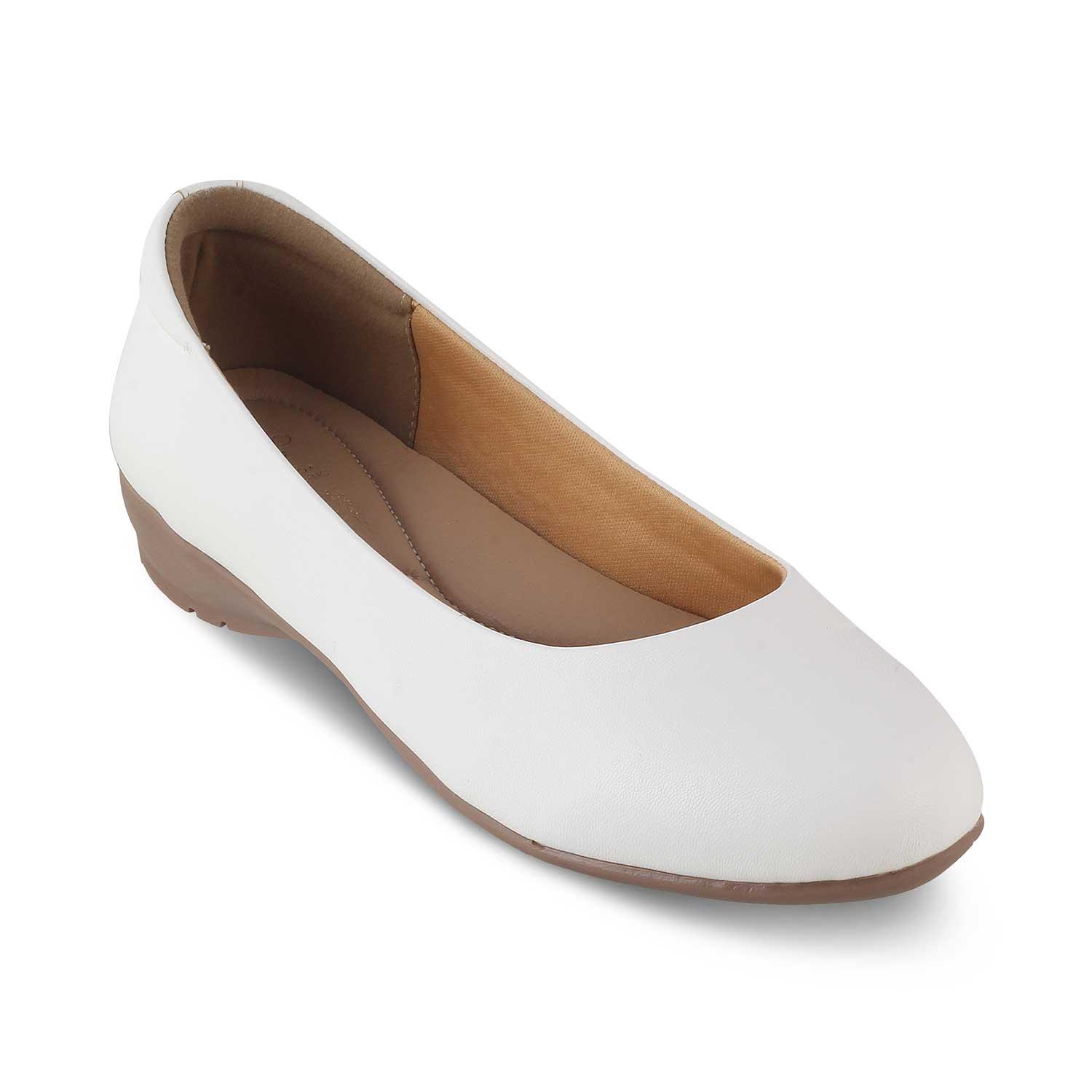 The Charlot White Women's Casual Ballerinas Tresmode - Tresmode