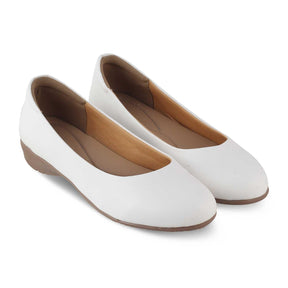 The Charlot White Women's Casual Ballerinas Tresmode - Tresmode