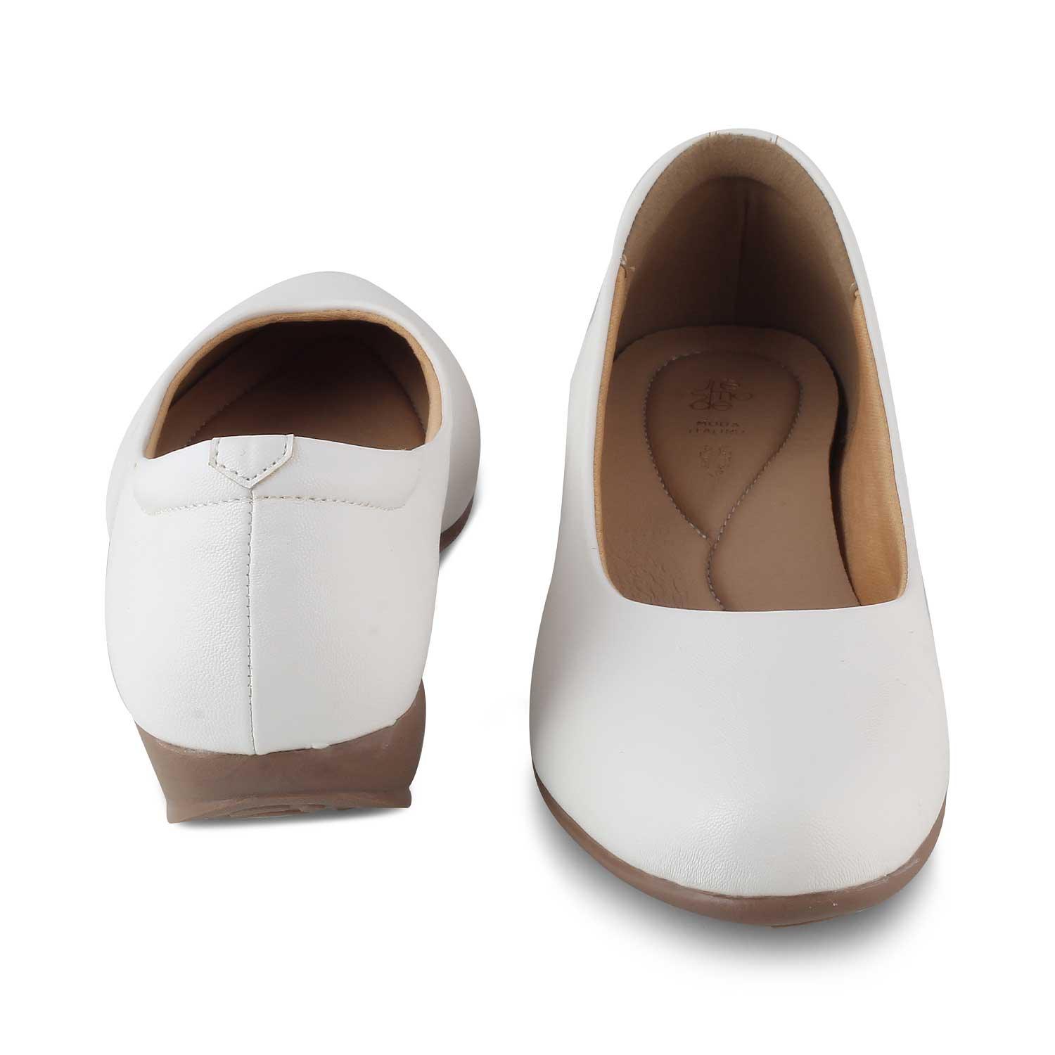 The Charlot White Women's Casual Ballerinas Tresmode - Tresmode