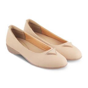 The Chevio Beige Women's Dress Ballerinas Tresmode - Tresmode