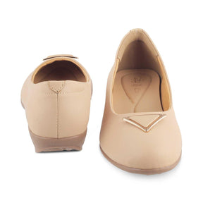 The Chevio Beige Women's Dress Ballerinas Tresmode - Tresmode