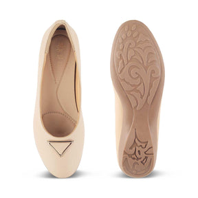 The Chevio Beige Women's Dress Ballerinas Tresmode - Tresmode