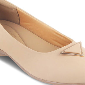 The Chevio Beige Women's Dress Ballerinas Tresmode - Tresmode