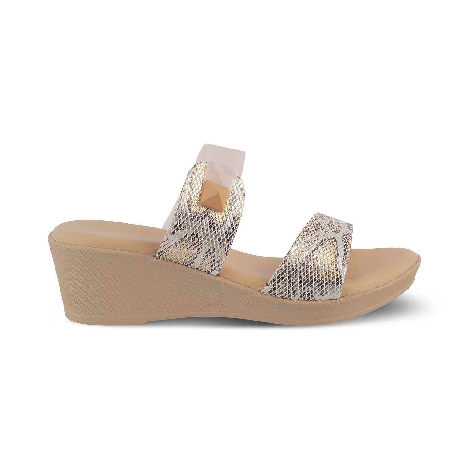 The Chios Beige Women's Casual Wedge Sandals Tresmode - Tresmode