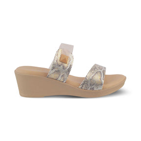 The Chios Beige Women's Casual Wedge Sandals Tresmode - Tresmode