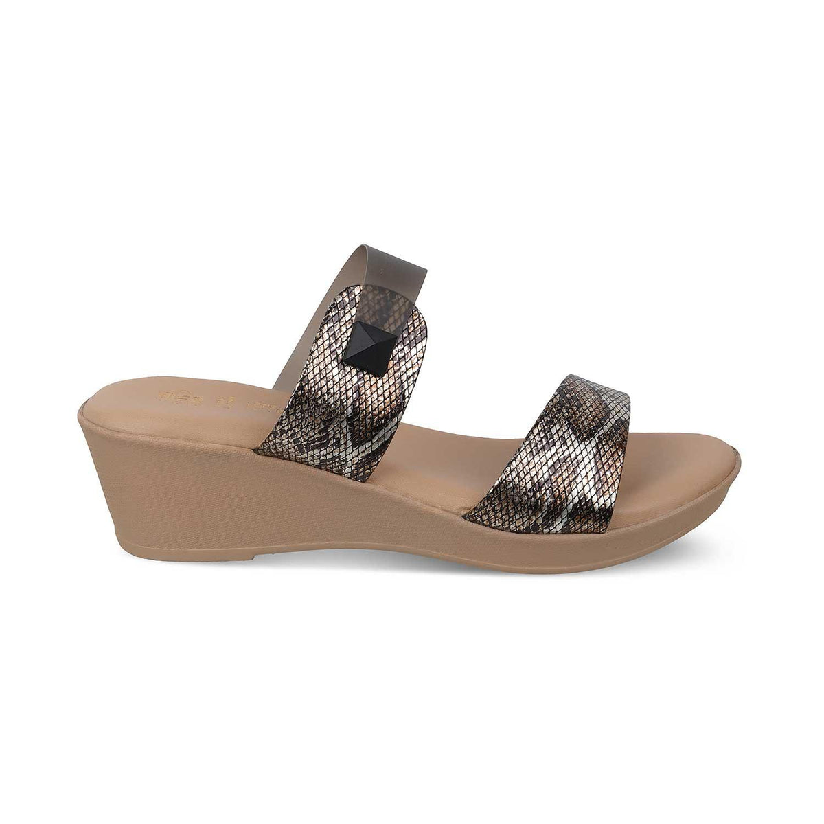 The Chios Black Women's Casual Wedge Sandals Tresmode - Tresmode