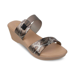 The Chios Black Women's Casual Wedge Sandals Tresmode - Tresmode