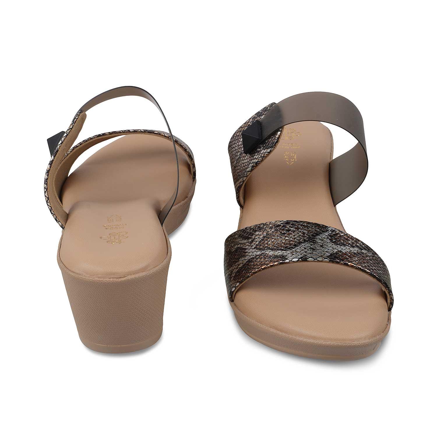 The Chios Black Women's Casual Wedge Sandals Tresmode - Tresmode