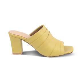 The Coco Yellow Women's Dress Block Heel Sandals Tresmode - Tresmode
