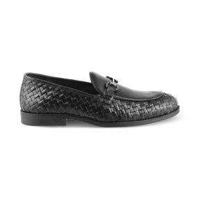 The Comme Black Men's Leather Loafers Tresmode - Tresmode