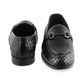 The Comme Black Men's Leather Loafers Tresmode - Tresmode