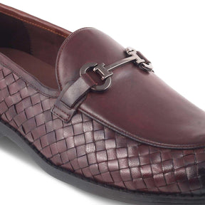 The Comme Brown Men's Leather Loafers Tresmode - Tresmode