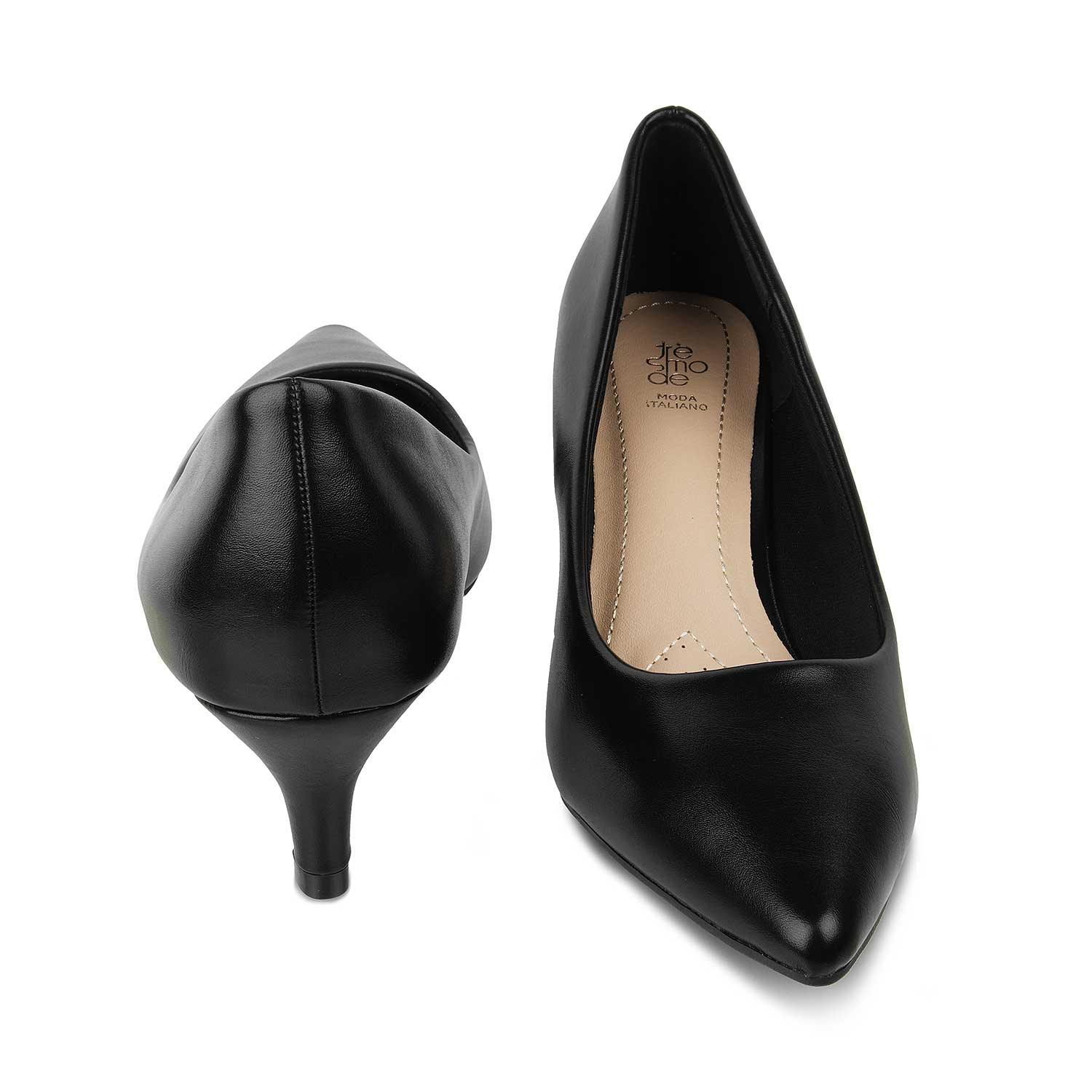 The Creet Black Women's Dress Pumps Tresmode - Tresmode