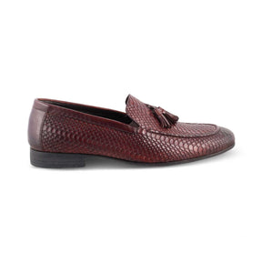 The Cytas Brown Men's Leather Tassel Loafers Tresmode - Tresmode