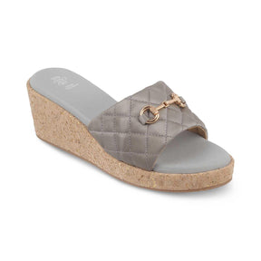 The Ela Grey Women's Dress Wedge Sandals Tresmode - Tresmode