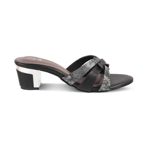 The Elche Black Women's Dress Block Heel Sandals Tresmode - Tresmode