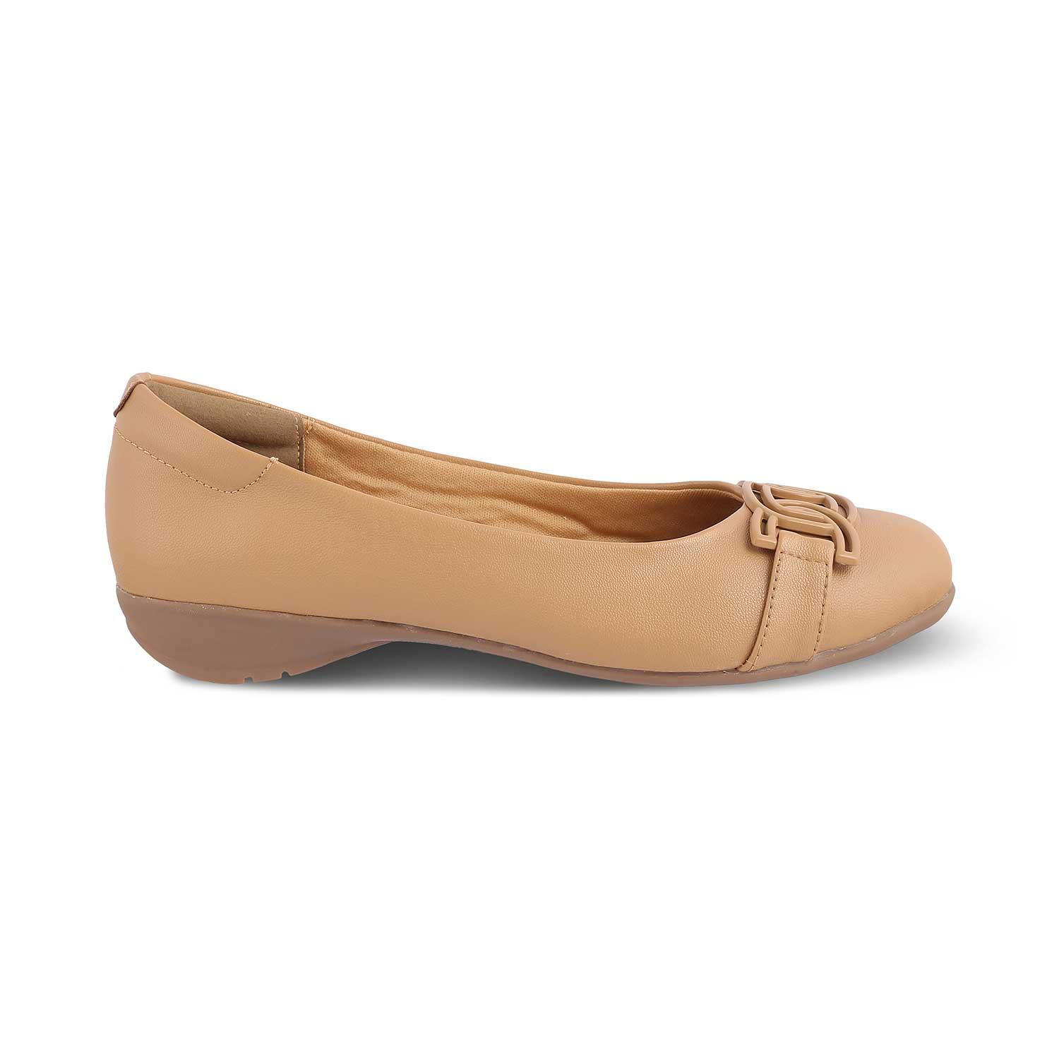 The Geom Beige Women's Dress Ballerinas Tresmode - Tresmode