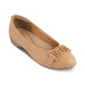 The Geom Beige Women's Dress Ballerinas Tresmode - Tresmode