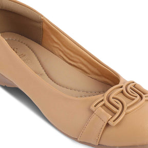 The Geom Beige Women's Dress Ballerinas Tresmode - Tresmode